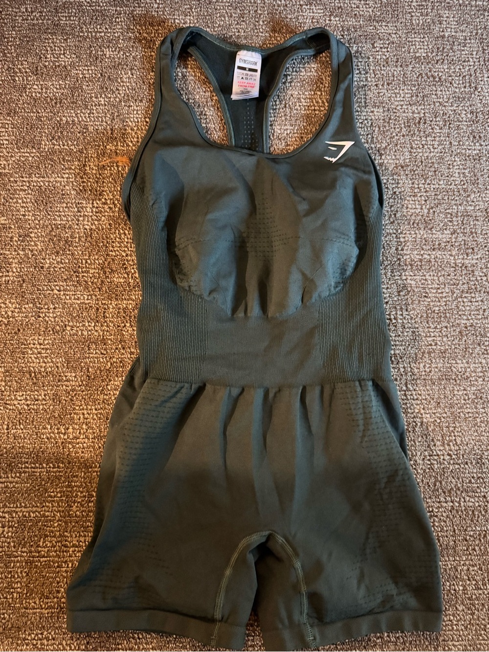 Gymshark Dark Olive Green unitard